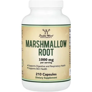Marshmallow 1000mg 210 pills - Double Wood (1000mg Per 2 Capsules) Bottle - Lebanon Supplements