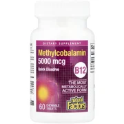 Methylcobalamin 5000mcg 60' - Natural Factors (Vitamin B12)