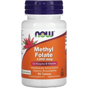Methyl Folate 1000mcg 90 Pills - NOW Bottle - Lebanon Supplements