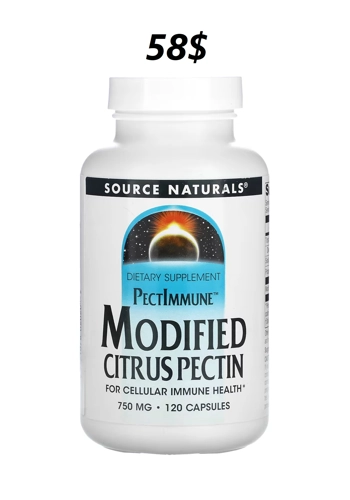 Modified Citrus Pectin 750mg 120' - Source Naturals (MCP)