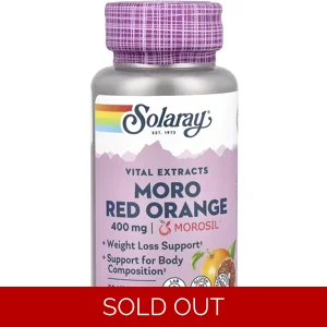 Moro Red Orange 400mg 30 Pills - Solaray (Morosil) Bottle - Lebanon Supplements