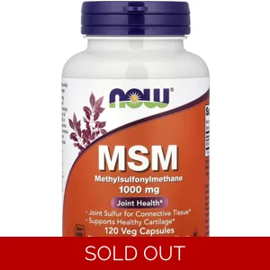 MSM 1000mg 120 Pills - NOW Bottle - Lebanon Supplements