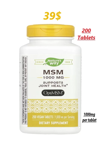 MSM 1000mg 200' - Nature's Way