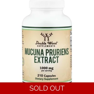 Mucuna Pruriens 1000mg 210 Pills - Double Wood (Dopa Mucuna) Bottle - Lebanon Supplements