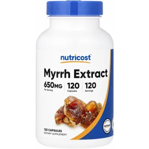 Myrrh 650mg 120 pills - Nutricost Bottle - Lebanon Supplements