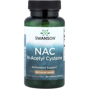 NAC 600mg 100 Pills - Swanson Bottle - Lebanon Supplements