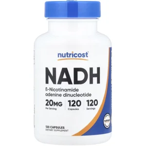 NADH 20mg 120 Pills - Nutricost Bottle - Lebanon Supplements
