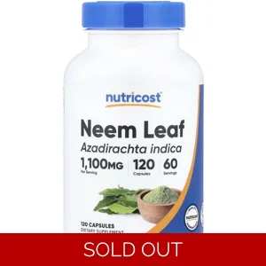 Neem Leaf 1100mg 120 Pills - Nutricost (1100mg Per 2 Capsules) Bottle - Lebanon Supplements