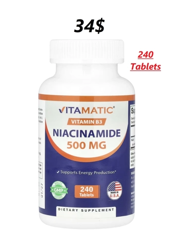 Niacinamide 500mg 240' - Vitamatic