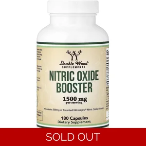 Nitric Oxide Booster 1500mg 180 pills - Double Wood (1500mg Per 3 Capsules) (L-Arginine + L-Citrulline) B