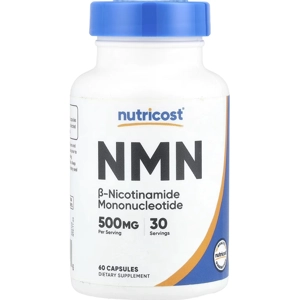 NMN 500mg 60' - Nutricost (500mg Per 2 Capsules)