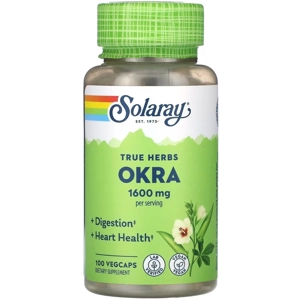 Okra 1600mg 100' - Solaray (1600mg Per 4 Capsules)