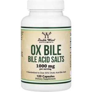 Ox Bile 1000mg 120 pills - Double Wood (1000mg Per 2 Capsules) Bottle - Lebanon Supplements