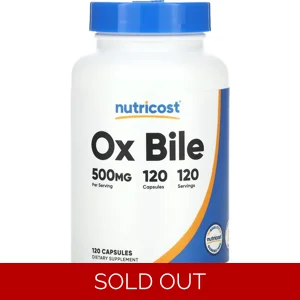 Ox Bile 500mg 120' - Nutricost