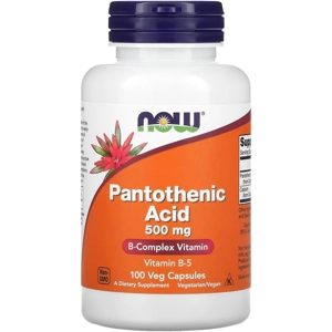 Pantothenic Acid 500mg 100' - NOW ‎(‎Vitamin B5‎)‎