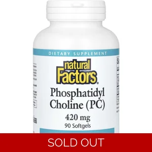 Phosphatidyl Choline 420mg 90 pills - Natural Factors (PC) Bottle - Lebanon Supplements