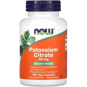 Potassium Citrate 99mg 180 pills - NOW Bottle - Lebanon Supplements