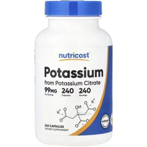 Potassium Citrate 99mg 240' - Nutricost