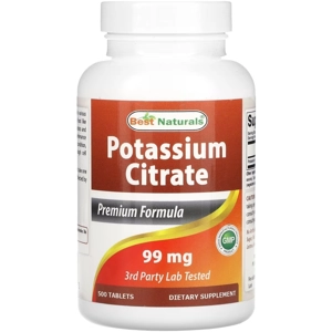 Potassium Citrate 99mg 500' - Best Naturals