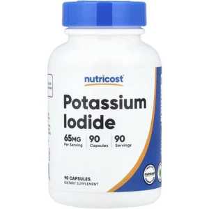 Potassium Iodide 65mg 90 Pills - Nutricost Bottle - Lebanon Supplements