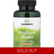 Psyllium Husk 610mg 100' - Swanson
