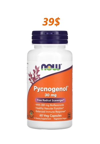 Pycnogenol 30mg 60' - NOW