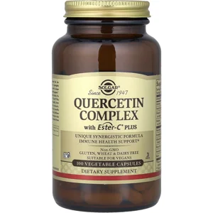 Quercetin 100 pills - Solgar (+ Bromelain & Vitamin C) Bottle - Lebanon Supplements