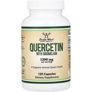 Quercetin & Bromelain 120 Pills - Double Wood Bottle - Lebanon Supplements