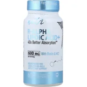 R-Alpha Lipoic Acid 600mg 60 Pills - Nutri (600mg Per 2 Capsules) Bottle - Lebanon Supplements
