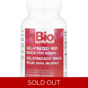 Red Maca 60' - Bio Nutrition (1000mg Per 2 Capsules)