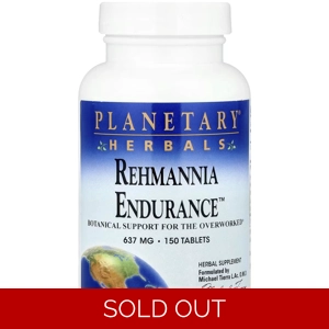 Rehmannia Endurance 637mg 150' - Planetary Herbals