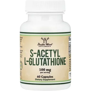 S-Acetyl L-Glutathione 100mg 60 Pills - Double Wood Bottle - Lebanon Supplements