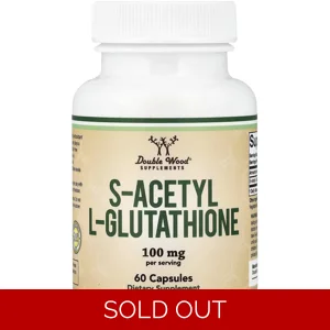 S-Acetyl L-Glutathione 100mg 60 pills - Double Wood Bottle - Lebanon Supplements