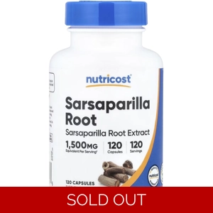 Sarsaparilla 1500mg 120' - Nutricost