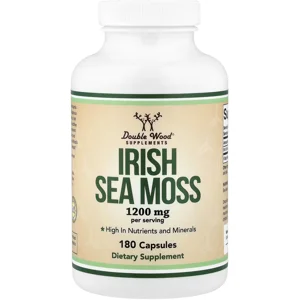 Irish Sea Moss 1200mg 180 pills - Double Wood (1200mg Per 2 Capsules) Bottle - Lebanon Supplements