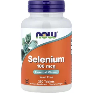Selenium 100mcg 250 pills - NOW (L-Selenomethionine) Bottle - Lebanon Supplements