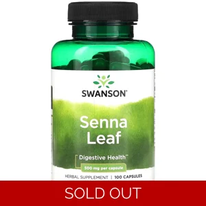 Senna 500mg 100 pills - Swanson Bottle - Lebanon Supplements