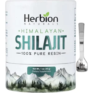 Shilajit Resin 500mg 60 Servings - Herbion Naturals (Shilajit Paste) Bottle - Lebanon Supplements