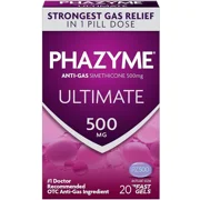 Simethicone 500mg 20 Pills - Phazyme Bottle - Lebanon Supplements