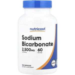 Sodium Bicarbonate 2500mg 120 pills - Nutricost (2500mg Per 2 Capsules) Bottle - Lebanon Supplements