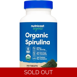 Spirulina 500mg 240' - Nutricost