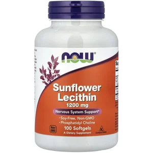 Sunflower Lecithin 1200mg 100' - NOW
