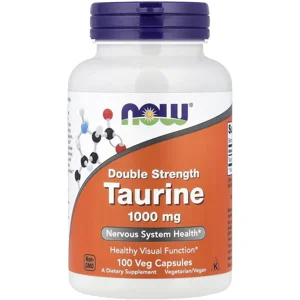 Taurine 1000mg 100 pills - NOW Bottle - Lebanon Supplements