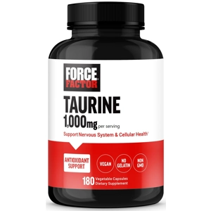 Taurine 1000mg 180' - Force Factor (1000mg Per 2 Capsules)