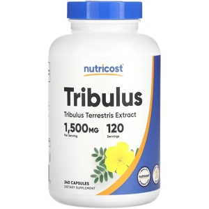 Tribulus 1500mg 240' - Nutricost (1500mg Per 2 Capsules)