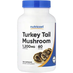 Turkey Tail Mushroom 1200mg 120' - Nutricost (1200mg Per 2 Capsules)