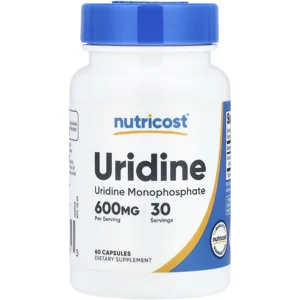 Uridine 600mg 60' - Nutricost (600mg Per 2 Capsules)