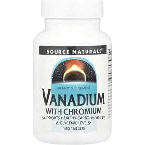 Vanadium & Chromium 180' - Source Naturals