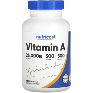 Vitamin A 25,000IU 500' - Nutricost