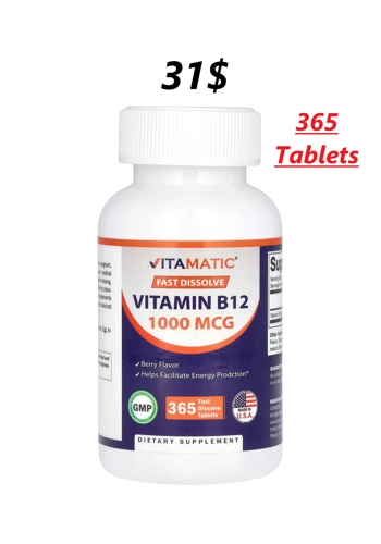 Vitamin B12 1000mcg 365' - Vitamatic